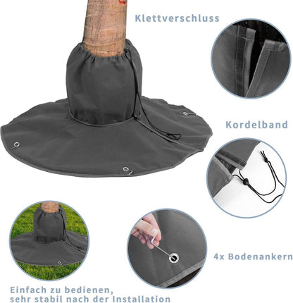 Winterschutz Palmenwurzelschutz 100cm Grau doppelt isoliert