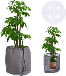 Thermo Topfschutz für Pflanzen in Außenbereich 45x50cm Grau