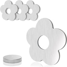 4er Edelstahl Blume Magnetische Tischtuchgewichte Transparent