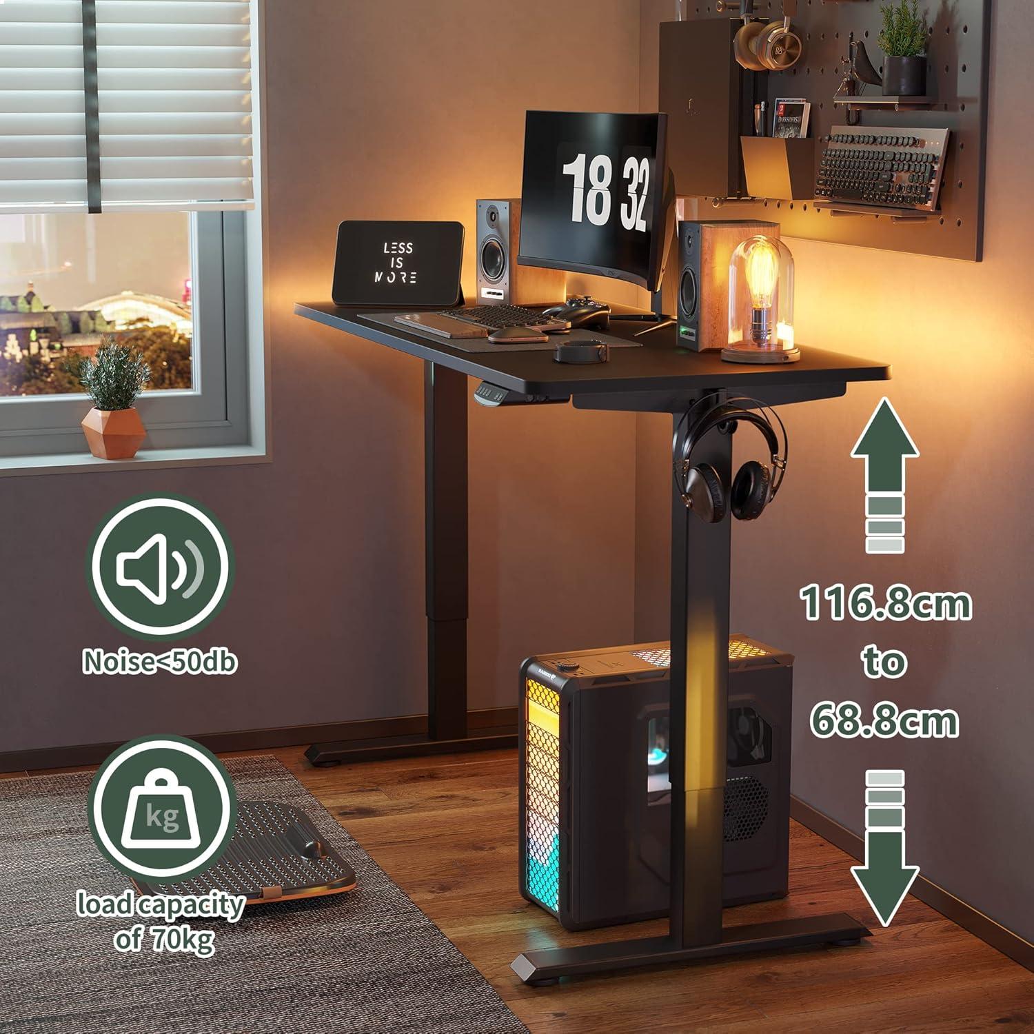 Elektrisch höhenverstellbarer Schreibtisch mit