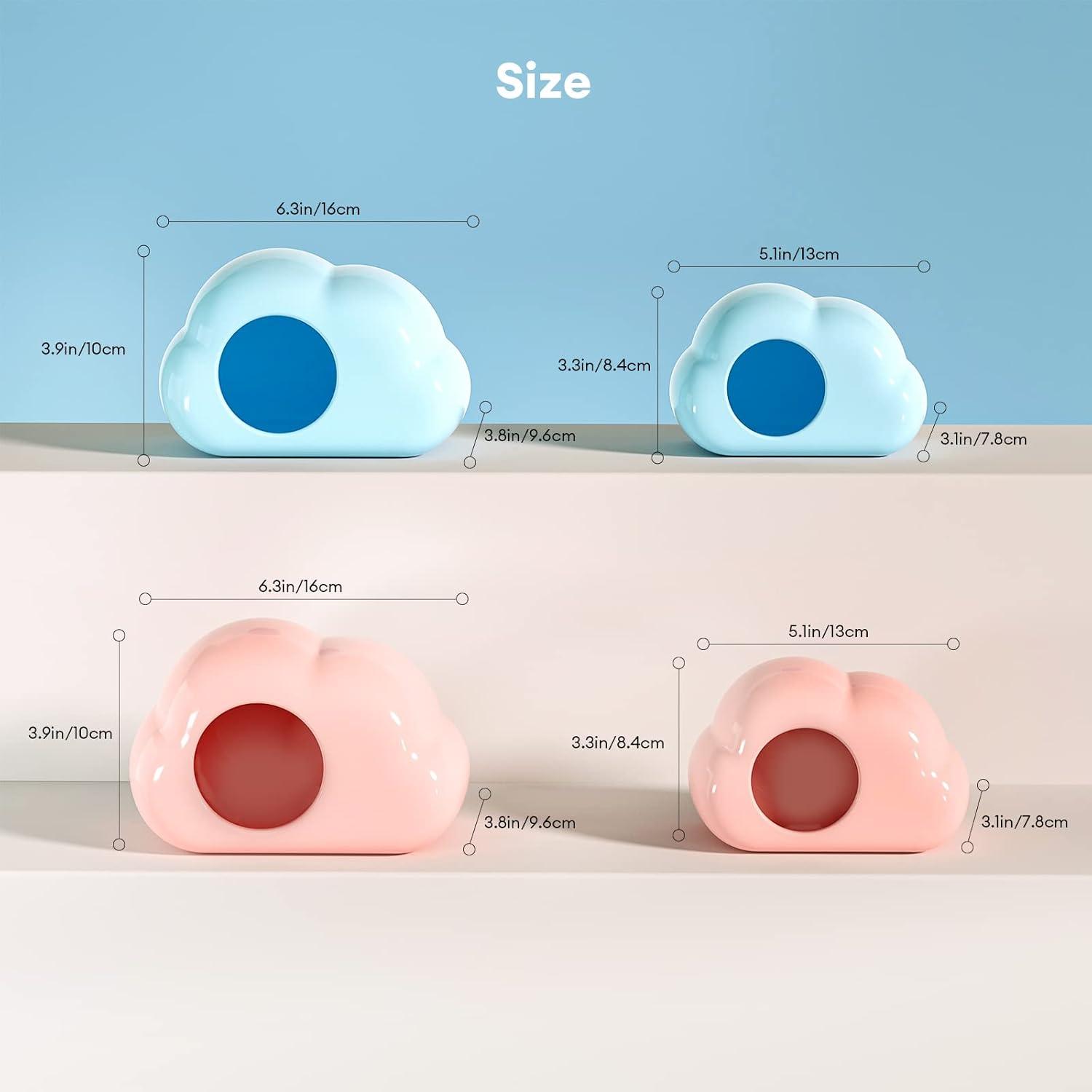 Keramik Hamsterhaus Wolken-Form Tunnel Versteck Sommerbett