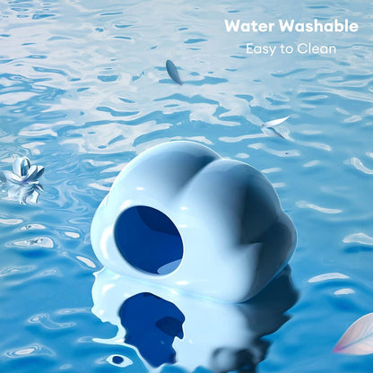 Keramikhaus für Hamster Rennmäuse Chinchilla Sommerbett Blau-L