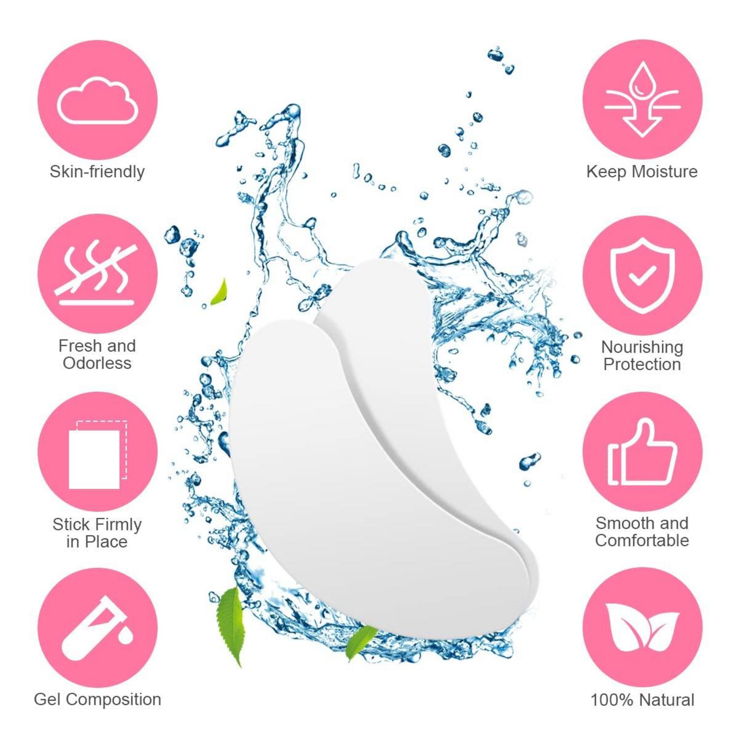 Wimpernpads für Wimpernverlängerung 50 Paar mit
