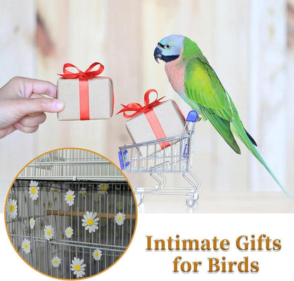 Vogelkäfig Abdeckung Gänseblümchen Design Kordelzug Extra Groß 118 Zoll