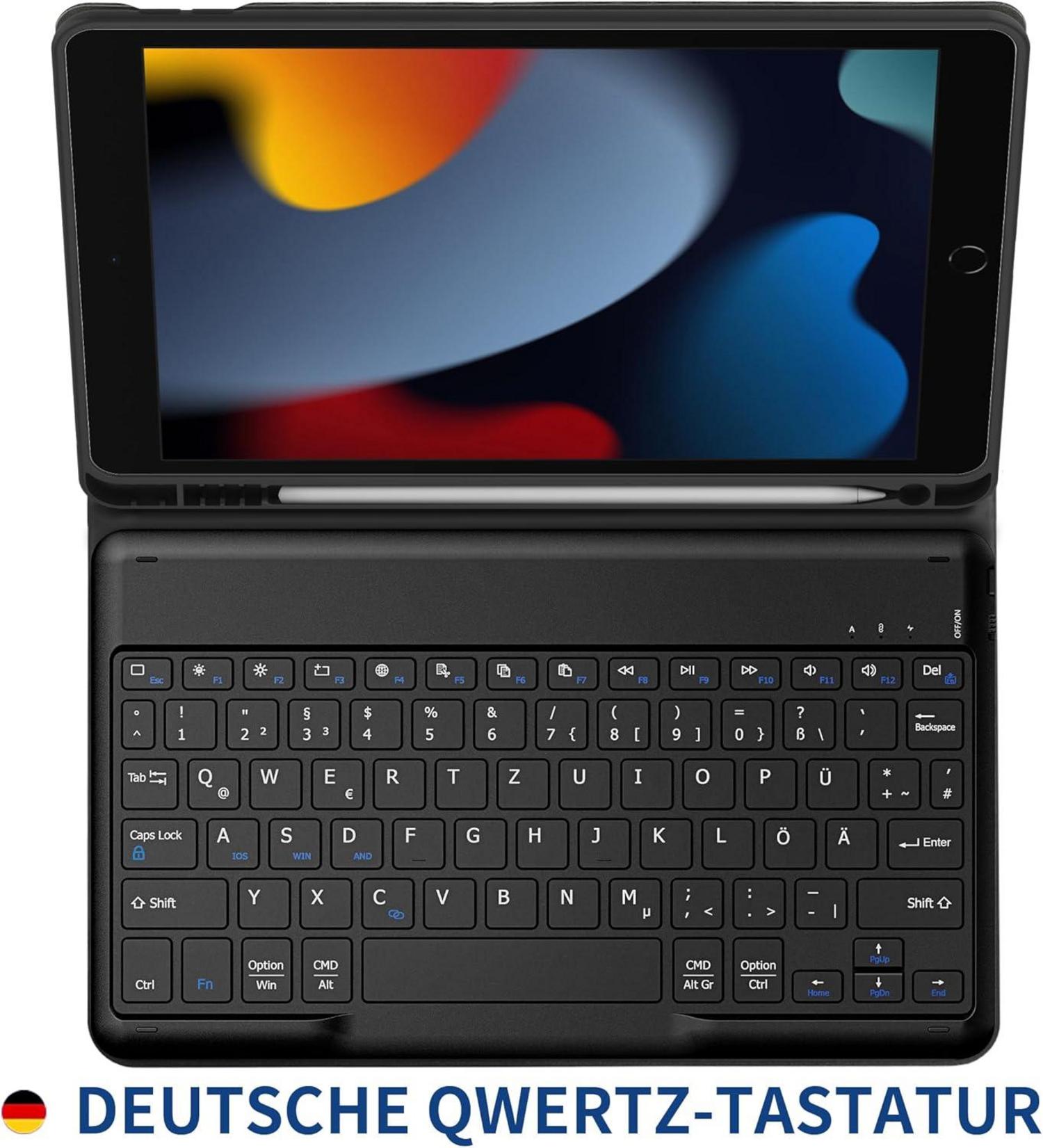 Bluetooth Tastaturhülle für iPad 10.2 Zoll