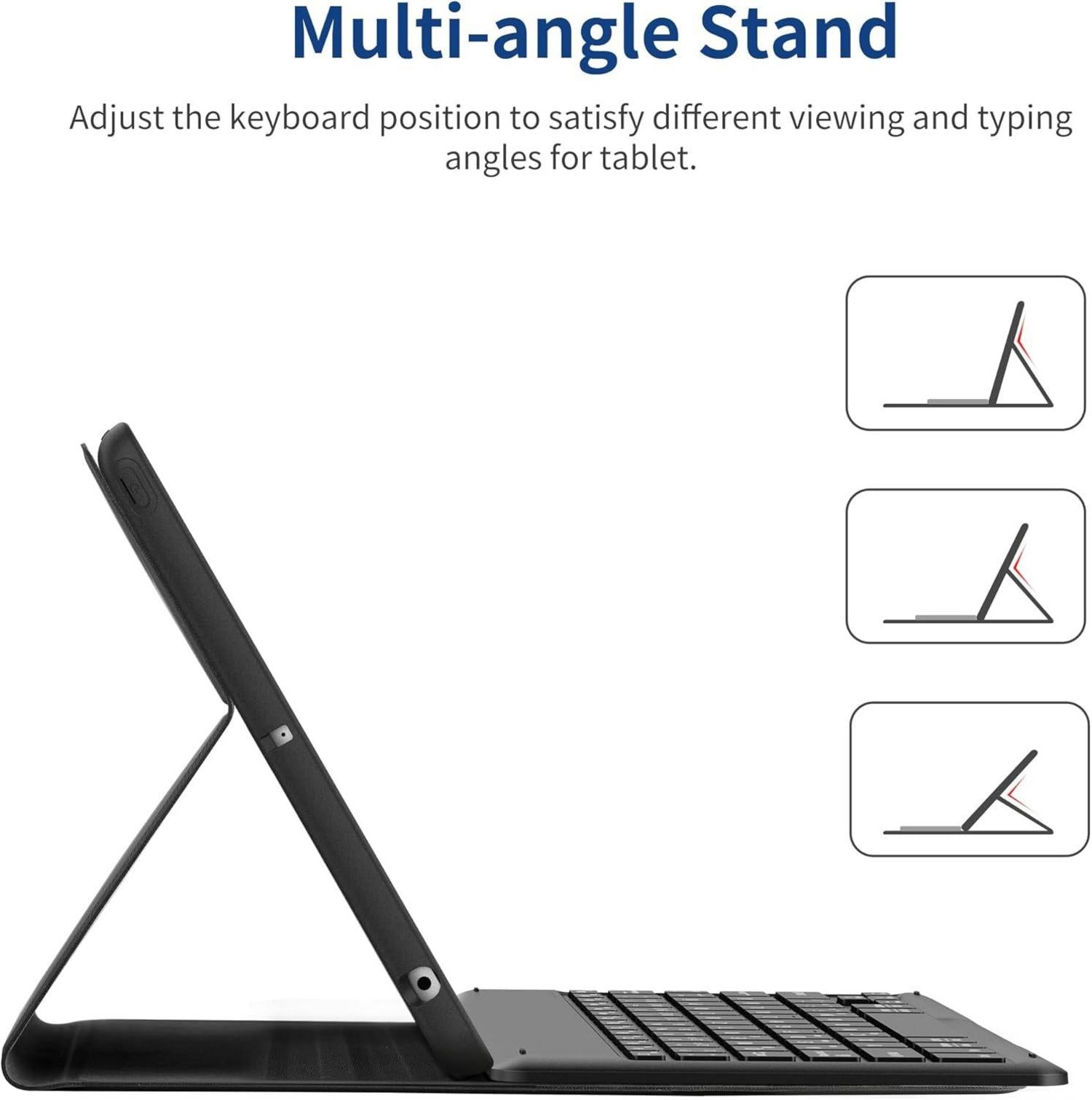 Tastatur Hülle iPad 10.2 Zoll 9. / 8. 7. Gen. Schutzfolie QWERTZ