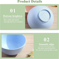 Plastik Schüssel Set 8 Farben 760 ml wiederverwendbar langlebig für