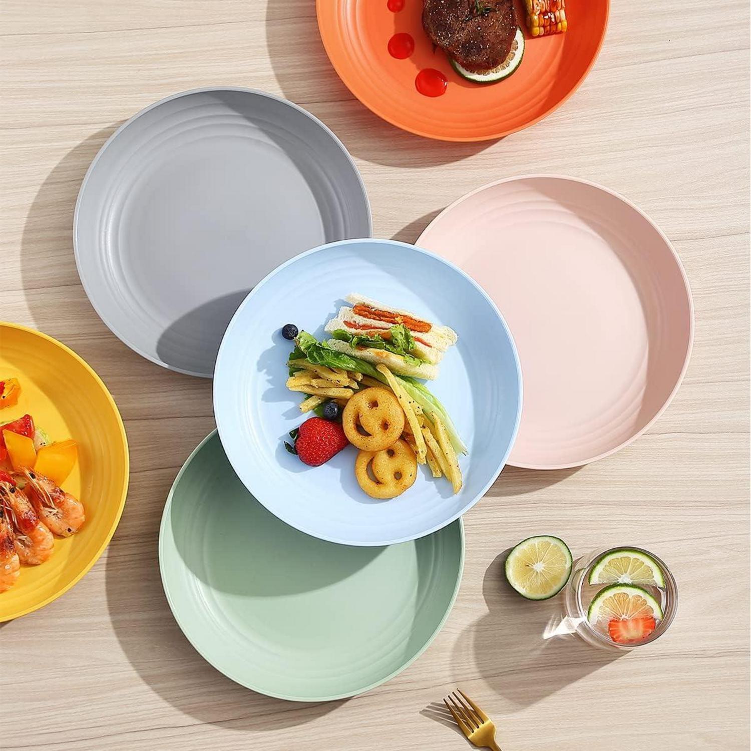 Berglander 8er Set Kunststoffteller 23cm BPA-frei Spülmaschinenfest