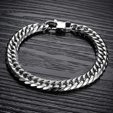 Herren Edelstahl Armband Rock Band Armreif Link Hip-Hop