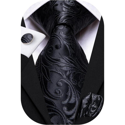 Krawatten Set Schwarz Geschenke für Männer Herren Krawatte