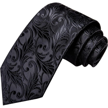 Krawatten Set Schwarz Geschenke für Männer Herren Krawatte