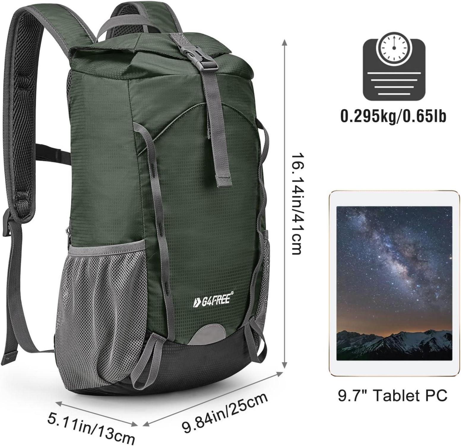 Ultraleichter Faltbarer Kleiner Trekkingrucksack 15L für