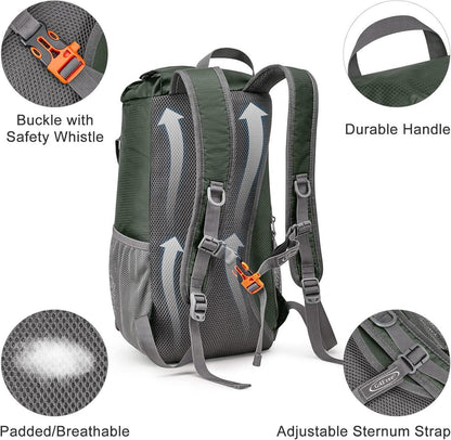 Ultraleichter 15L Trekkingrucksack Damen Herren Wanderrucksack Outdoor