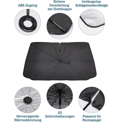 Sonnenschutz Auto Windschutzscheibe UV-Schutz 2024 Upgrade