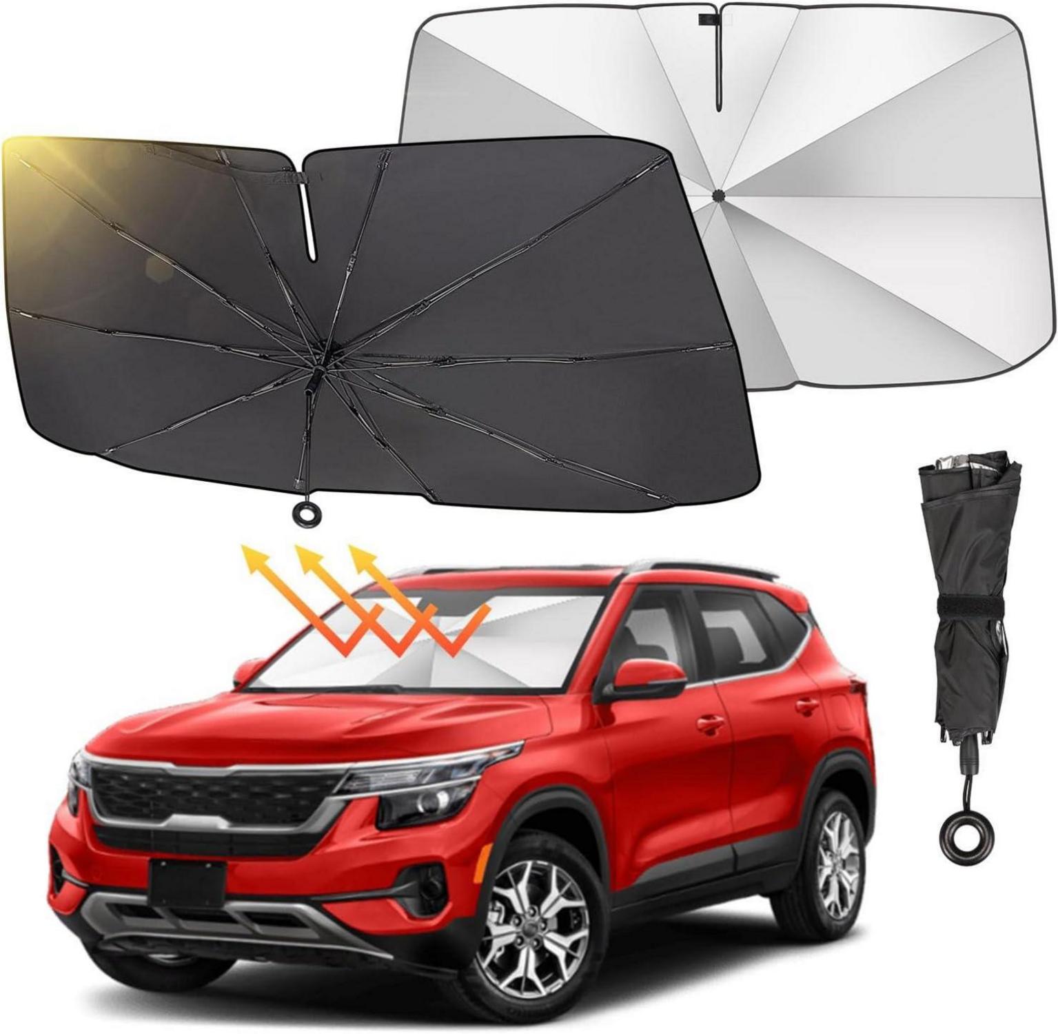 Sonnenschutz Auto Windschutzscheibe UV-Schutz 2024 Upgrade