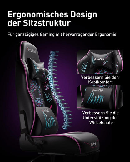 Ergonomischer Graffiti Bürostuhl mit Verstellbarem Schaukelmechanismus