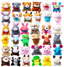 36er Mini Plüschtiere Set Schlüsselanhänger Deko Party Kinder