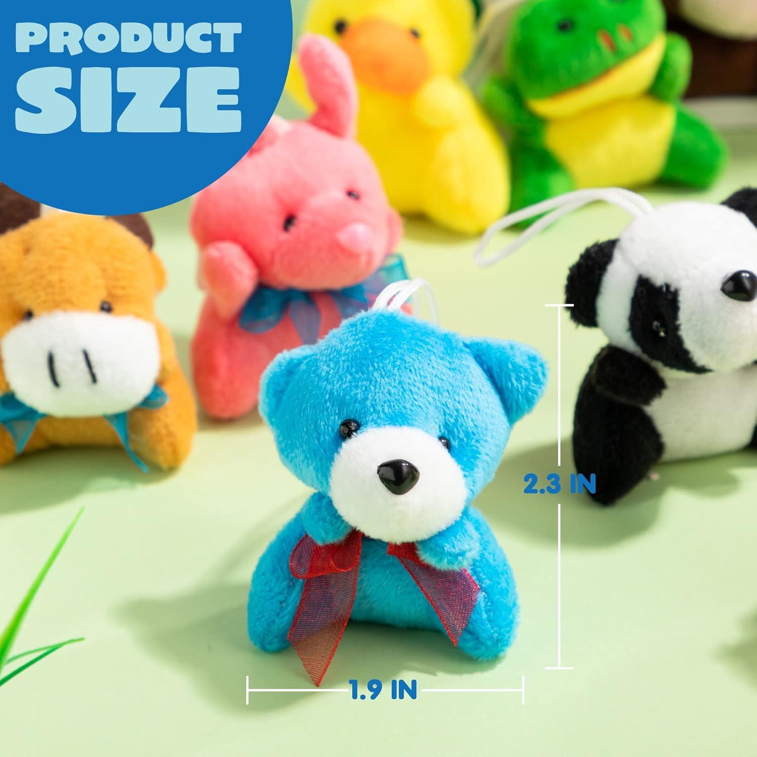 36er Mini Plüschtiere Set für Kinder 7.62cm Schlüsselanhänger Party Füller
