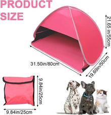 Pop-Up Strandzelt Haustier Sonnenschutz Outdoor Camping Rot