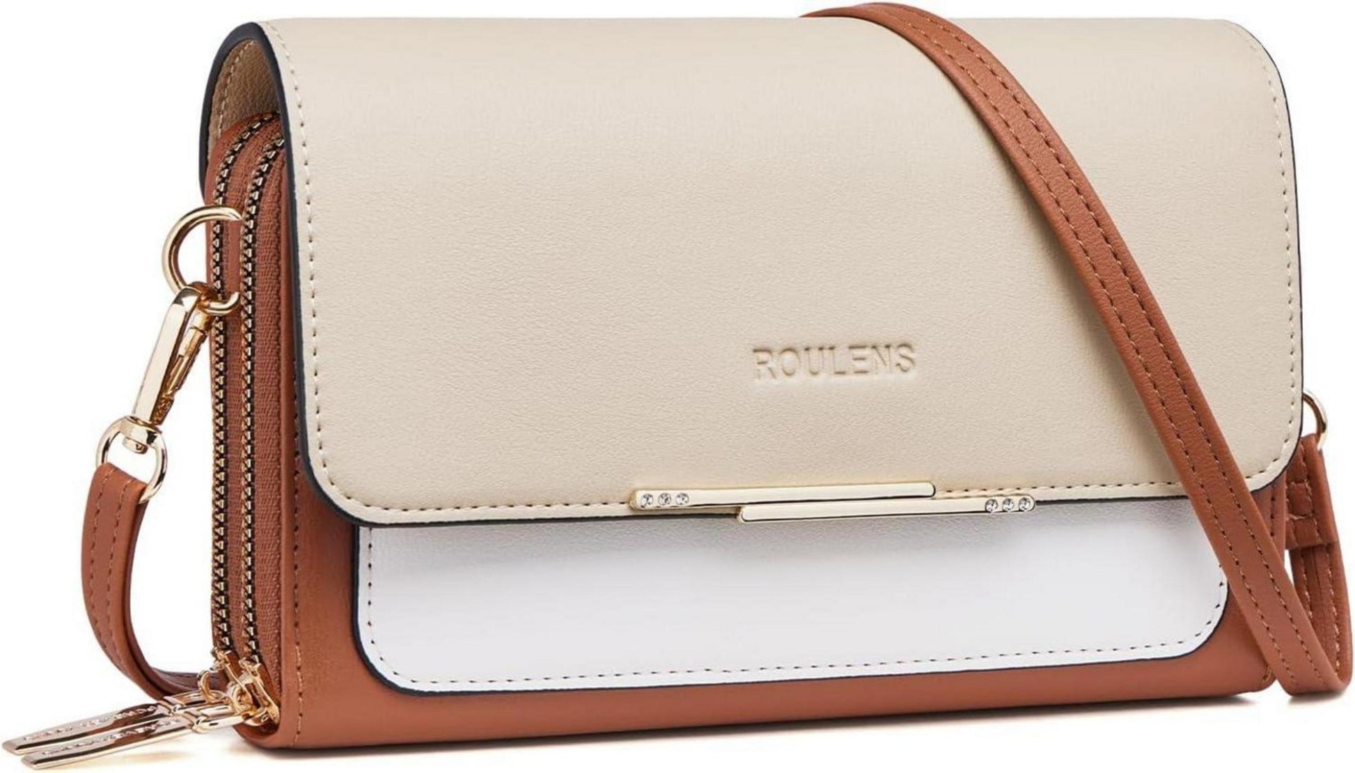 Kleine Damen Handy Umhängetasche PU Leder Crossbody Schultertasche