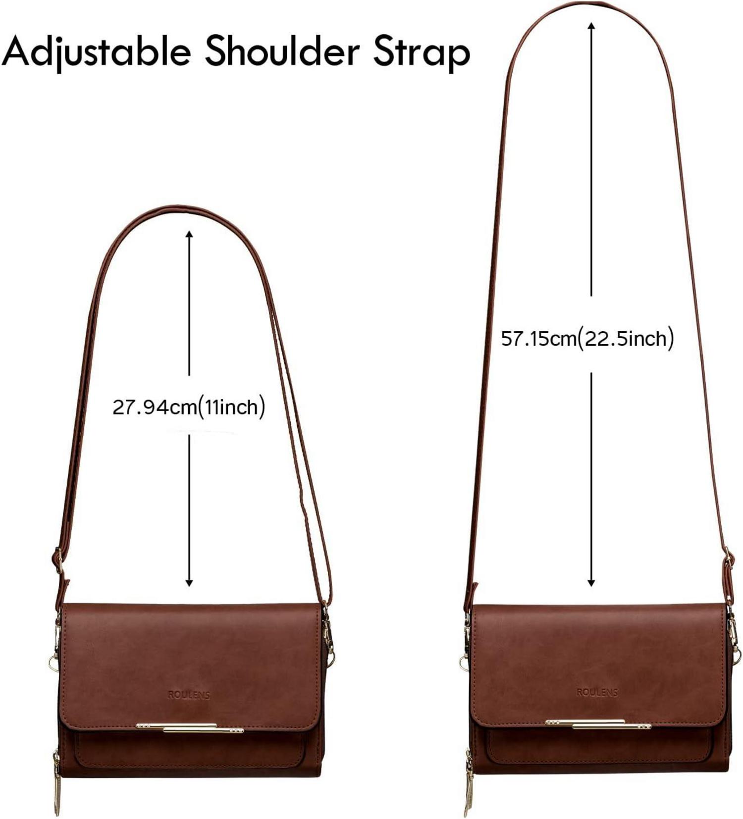 Kleine Damen PU Leder Handy Umhängetasche Crossbody Schultertasche