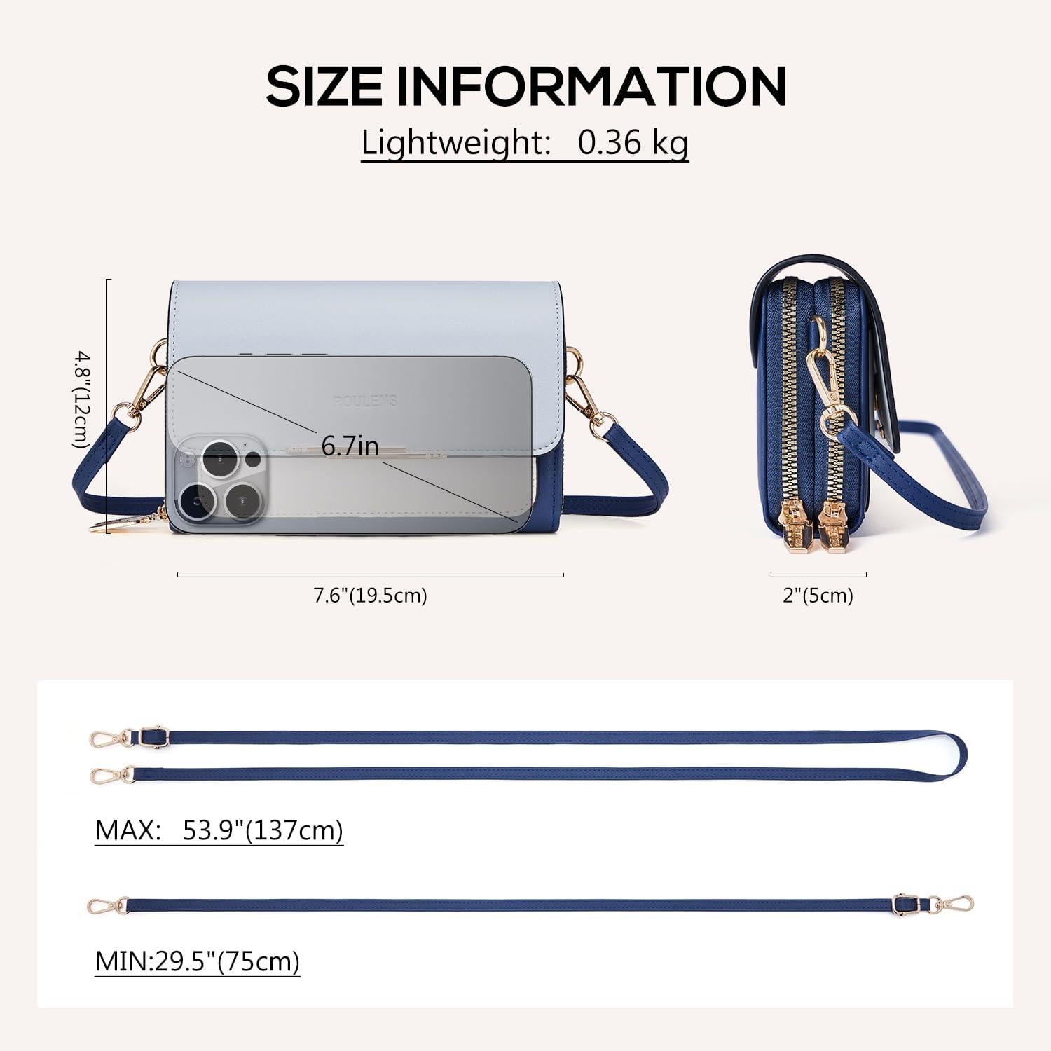 Kleine PU Leder Umhängetasche mit Kartenschlitz Marineblau