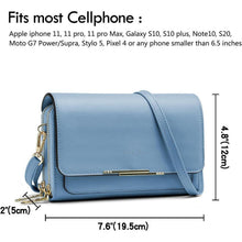 Kleine Damen Umhängetasche Crossbody Blau in Lederoptik