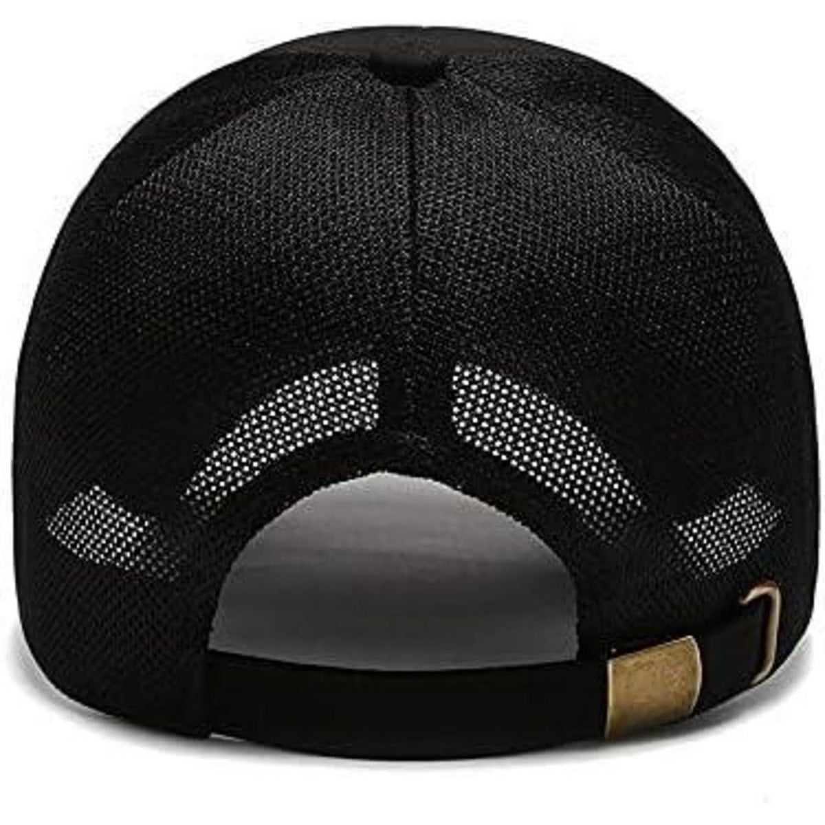 Herren Baseball Cap Sommer Mesh Atmungsaktiv, Verstellbar Schwarz