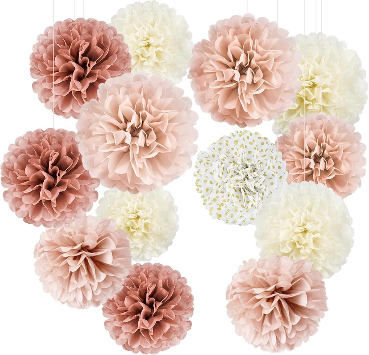 Seidenpapier Pompons Deko für Hochzeit und Partygestaltung