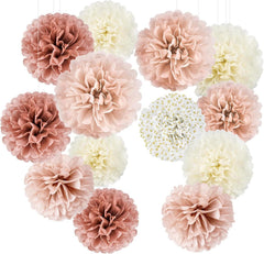 Seidenpapier Pompons Deko für Hochzeit und Partygestaltung