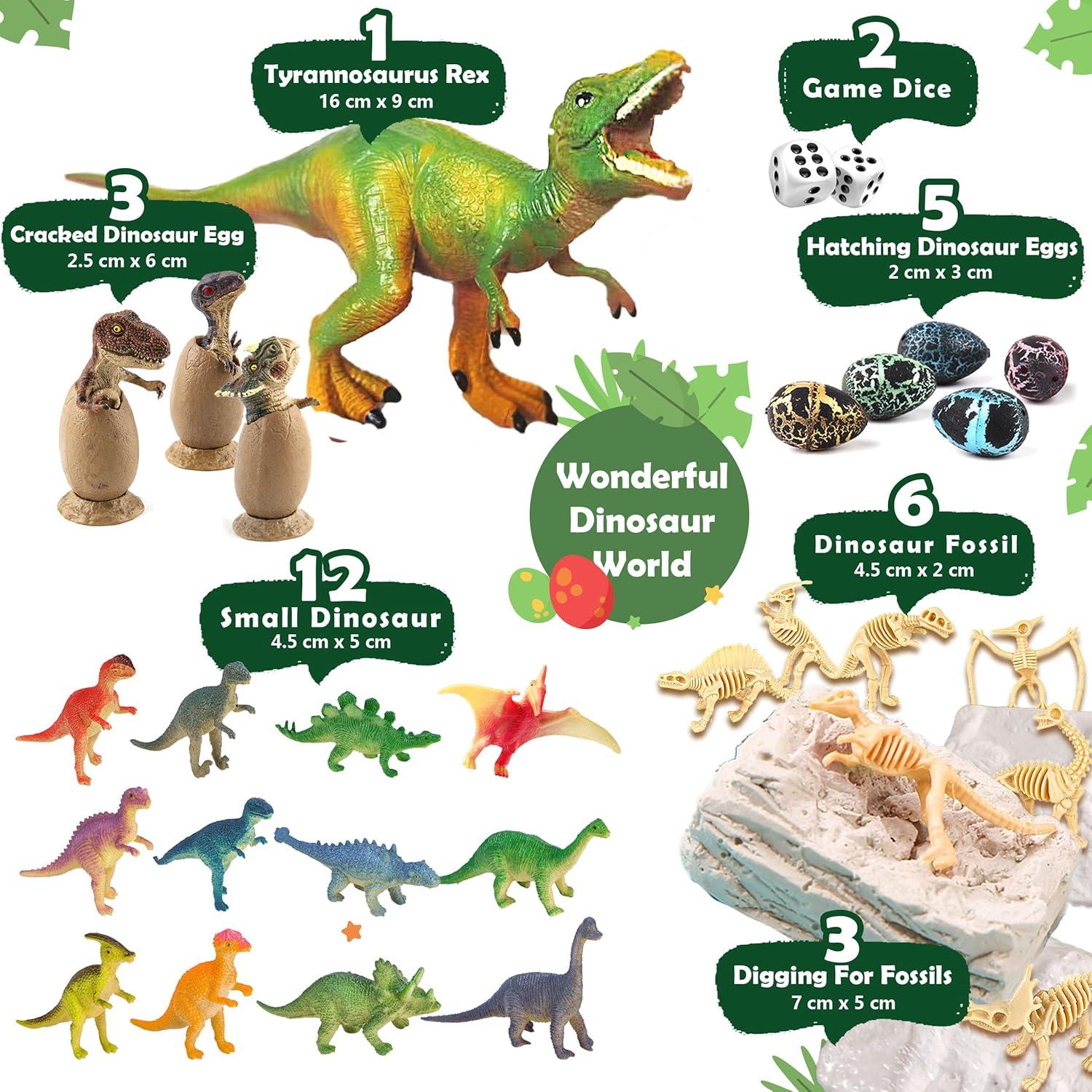 Dinosaurier Adventskalender für Kinder, 24 Tage Countdown