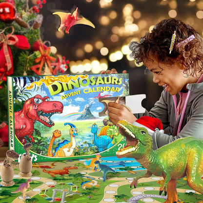 Dinosaurier Adventskalender für Kinder, 24 Tage Countdown Kalender