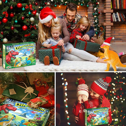 Dinosaurier Kinder Weihnachts Adventskalender Spielzeug Set 24 Tage Countdown