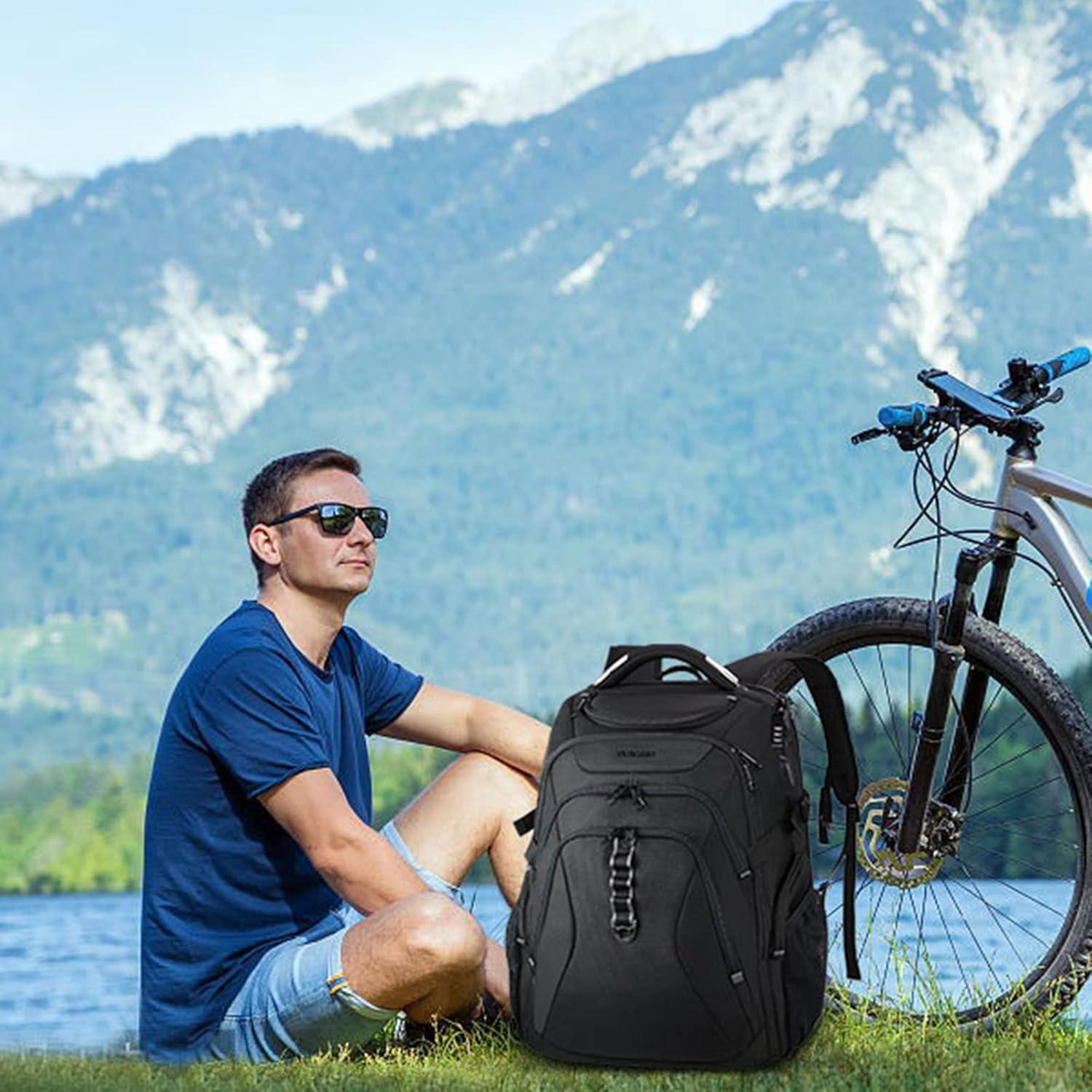 KROSER Laptop Rucksack 18,4 Zoll Herren Hartschale RFID Taschen