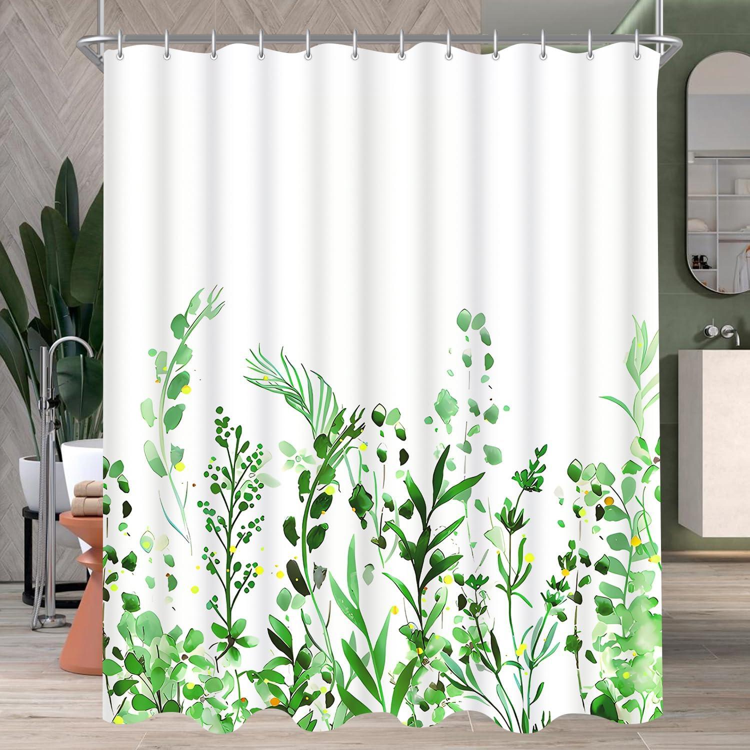 Duschvorhang Blumenmuster Antischimmel 180x180 cm inkl. 12 Haken