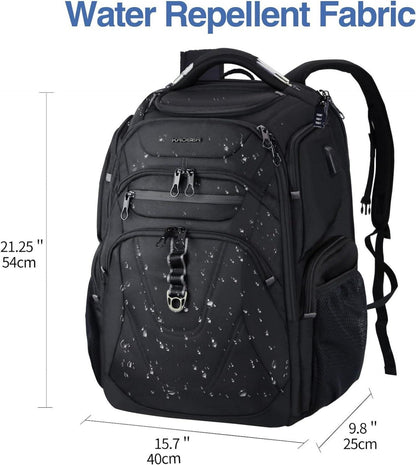 KROSER Laptop Rucksack Herren 18.4 Zoll USB Ladeanschluss