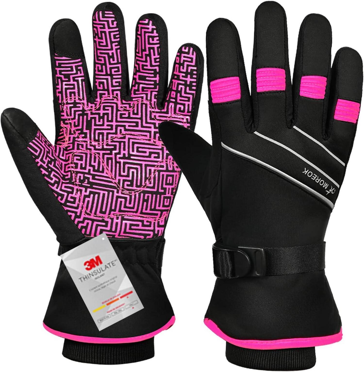 BIKINGMOREOK Winterhandschuhe -30°F 3M Thinsulate Wasserdicht