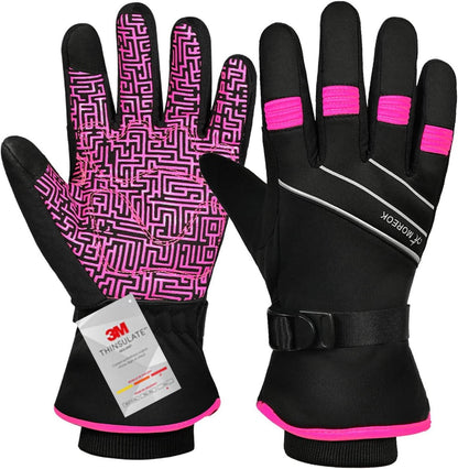 BIKINGMOREOK Winterhandschuhe -30°F 3M Thinsulate Wasserdicht