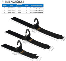 Tragbare Klett-Kabelbinder in 3 Größen, Set mit 6 Stück