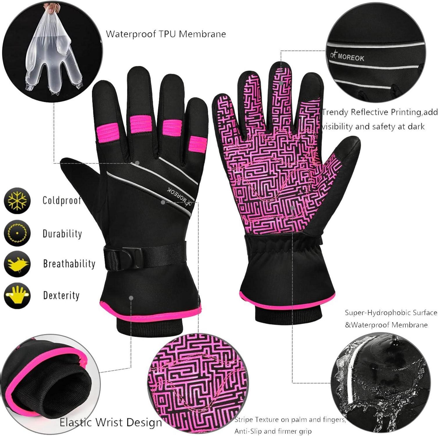 BIKINGMOREOK Winterhandschuhe -30°F 3M Thinsulate
