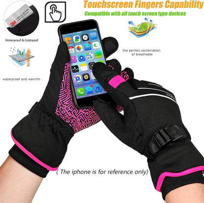 BIKINGMOREOK Winterhandschuhe -30°F Wasserdicht 3M Thinsulate Touchscreen Warm
