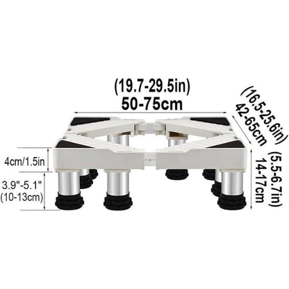 Waschmaschinen Podest verstellbar 10-25cm – Antivibrationsfuß