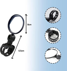 ZoeTekway Fahrrad Rückspiegel 360° Universal Weitwinkel