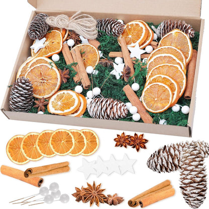 107er Weihnachtsdekoration Bastelset Natur Potpourri Adventskranz