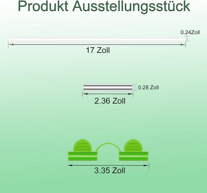 Gewächshausreifen Fiberglas 30 Stück Set inkl. Hoops & Bögen