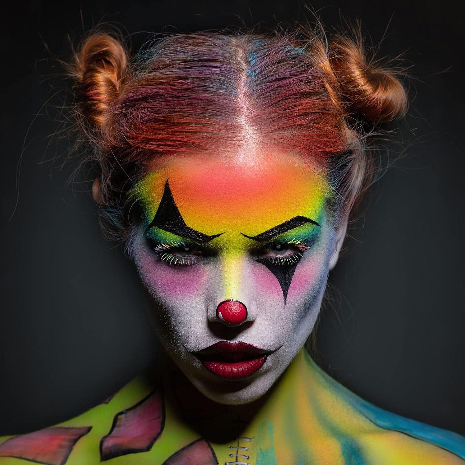 BOBISUKA Bodypainting Schwarz Weiß Set 70g 2 Pinseln - Kinderschminke für