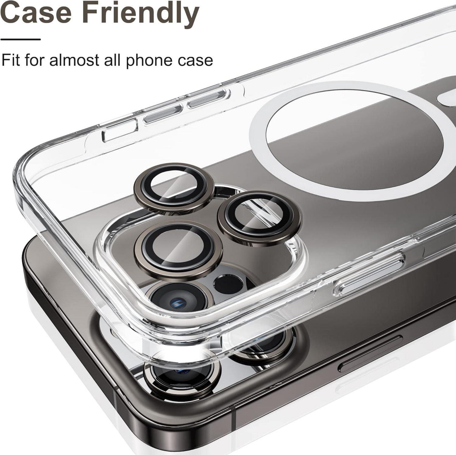 Kompatibler Kamera Schutz für iPhone 13 Pro/Pro Max, 3 Stück Schwarz