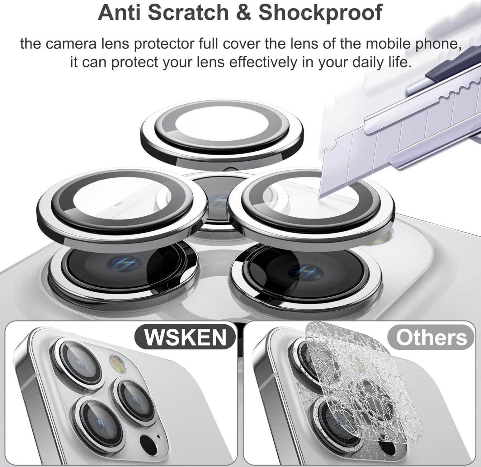 iPhone 13 Pro Max Kamera Schutzglas 9H Härte Blasenfrei 3er Set