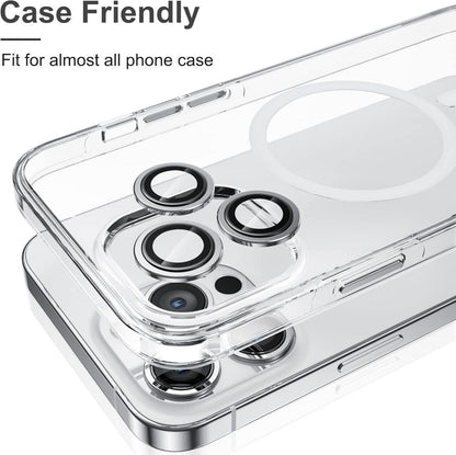 iPhone 13 Pro Max Kameraschutzglas 9H Kratzfest Blasenfrei 3er Set Silber
