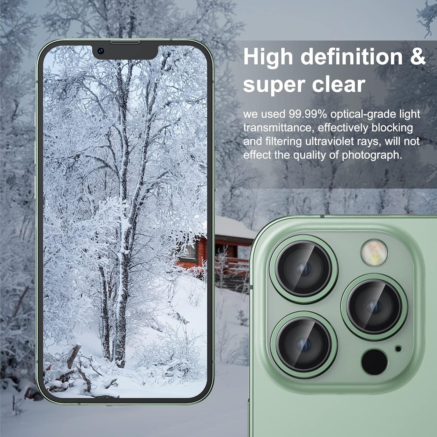 WSKEN Kamera Schutzglas iPhone 13 Pro/Pro Max 9H Kratzfest (3er